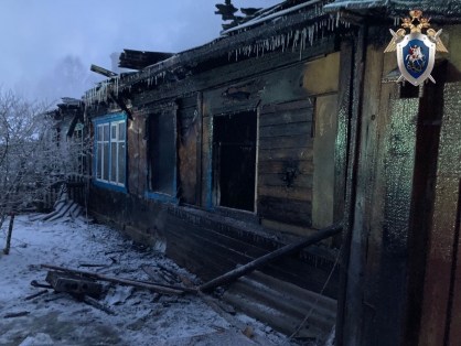 В городском округе города Шахунья Нижегородской области по факту гибели мужчины на пожаре проводится доследственная проверка (Фотографии)
