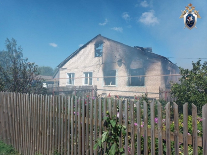 В Большеболдинском районе Нижегородской области по факту гибели мужчины на пожаре проводится доследственная проверка (Фотографии)